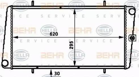 BEHR HELLA Service 8MK 376 721-011 - Radiators, Motora dzesēšanas sistēma autodraugiem.lv
