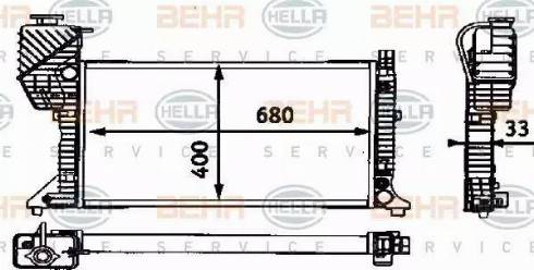 BEHR HELLA Service 8MK 376 721-204 - Radiators, Motora dzesēšanas sistēma autodraugiem.lv