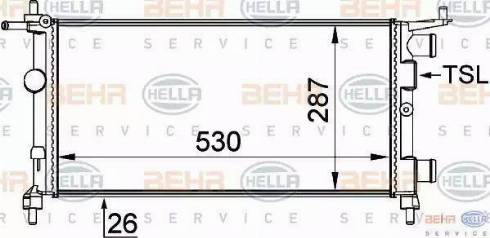 BEHR HELLA Service 8MK 376 722-441 - Radiators, Motora dzesēšanas sistēma autodraugiem.lv