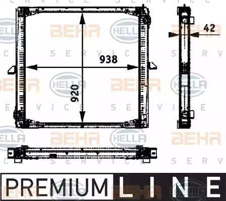 BEHR HELLA Service 8MK 376 722-401 - Radiators, Motora dzesēšanas sistēma autodraugiem.lv