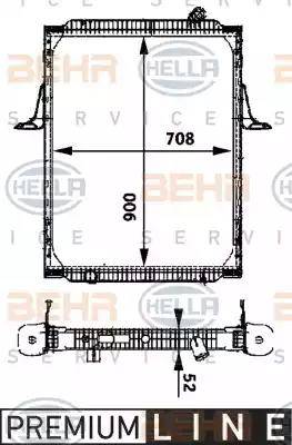 BEHR HELLA Service 8MK 376 722-061 - Radiators, Motora dzesēšanas sistēma autodraugiem.lv