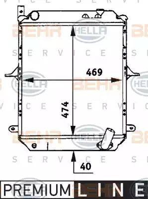 BEHR HELLA Service 8MK 376 722-131 - Radiators, Motora dzesēšanas sistēma autodraugiem.lv