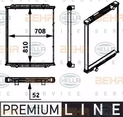 BEHR HELLA Service 8MK 376 722-241 - Radiators, Motora dzesēšanas sistēma autodraugiem.lv