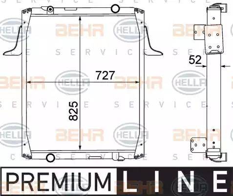 BEHR HELLA Service 8MK 376 774-681 - Radiators, Motora dzesēšanas sistēma autodraugiem.lv