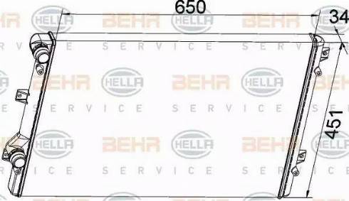 BEHR HELLA Service 8MK 376 774-034 - Radiators, Motora dzesēšanas sistēma autodraugiem.lv