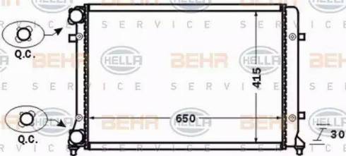 BEHR HELLA Service 8MK 376 774-021 - Radiators, Motora dzesēšanas sistēma autodraugiem.lv