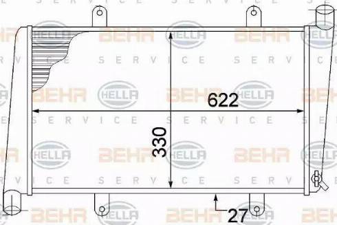 BEHR HELLA Service 8MK 376 774-181 - Radiators, Motora dzesēšanas sistēma autodraugiem.lv