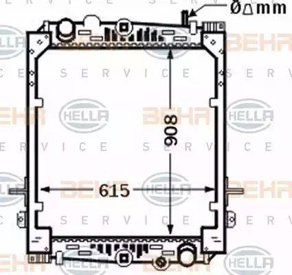 BEHR HELLA Service 8MK 376 774-311 - Radiators, Motora dzesēšanas sistēma autodraugiem.lv