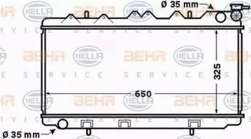 BEHR HELLA Service 8MK 376 770-461 - Radiators, Motora dzesēšanas sistēma autodraugiem.lv