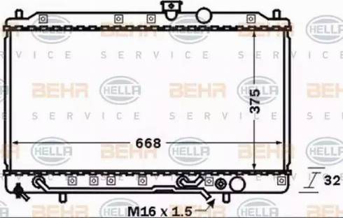 BEHR HELLA Service 8MK 376 770-001 - Radiators, Motora dzesēšanas sistēma autodraugiem.lv