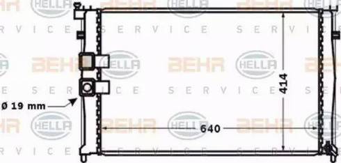 BEHR HELLA Service 8MK 376 771-431 - Radiators, Motora dzesēšanas sistēma autodraugiem.lv