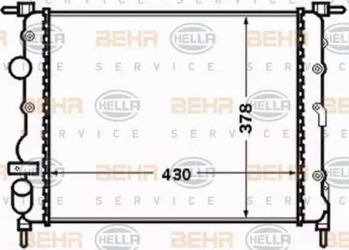 BEHR HELLA Service 8MK 376 771-671 - Radiators, Motora dzesēšanas sistēma autodraugiem.lv