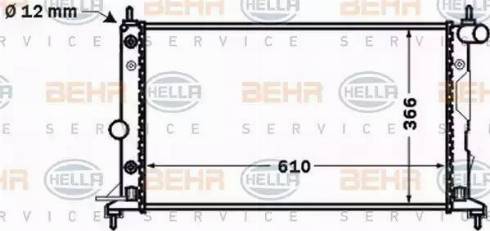 BEHR HELLA Service 8MK 376 771-181 - Radiators, Motora dzesēšanas sistēma autodraugiem.lv