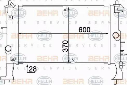 BEHR HELLA Service 8MK 376 771-241 - Radiators, Motora dzesēšanas sistēma autodraugiem.lv