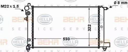BEHR HELLA Service 8MK 376 771-281 - Radiators, Motora dzesēšanas sistēma autodraugiem.lv