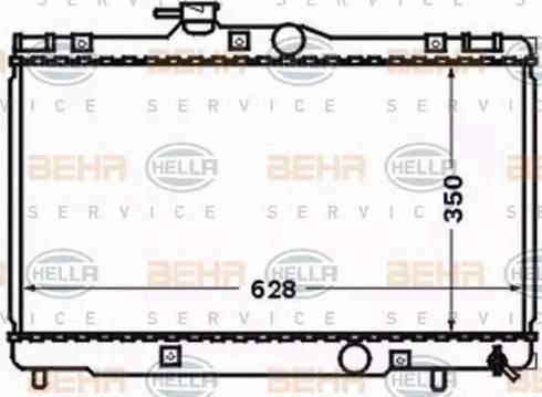 BEHR HELLA Service 8MK 376 773-561 - Radiators, Motora dzesēšanas sistēma autodraugiem.lv