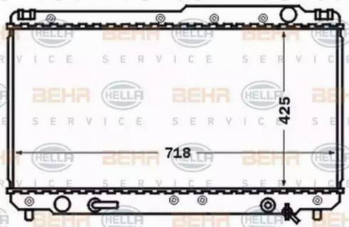 BEHR HELLA Service 8MK 376 773-601 - Radiators, Motora dzesēšanas sistēma autodraugiem.lv