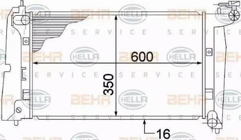 BEHR HELLA Service 8MK 376 773-631 - Radiators, Motora dzesēšanas sistēma autodraugiem.lv