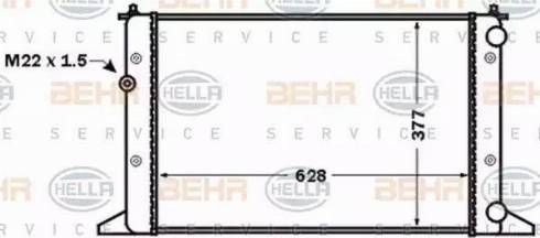BEHR HELLA Service 8MK 376 773-751 - Radiators, Motora dzesēšanas sistēma autodraugiem.lv