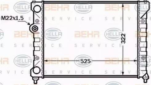 BEHR HELLA Service 8MK 376 772-491 - Radiators, Motora dzesēšanas sistēma autodraugiem.lv