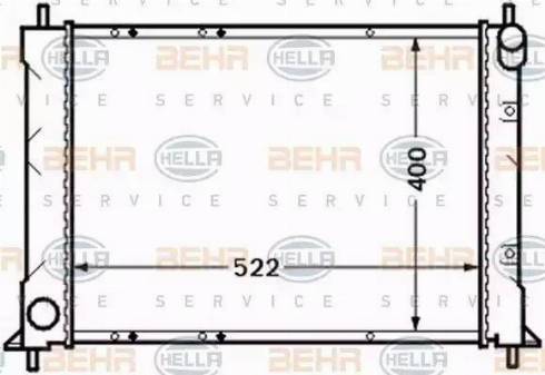 BEHR HELLA Service 8MK 376 772-201 - Radiators, Motora dzesēšanas sistēma autodraugiem.lv