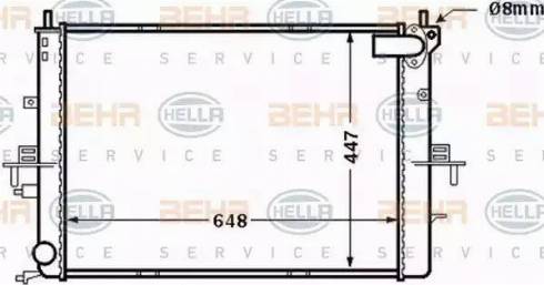 BEHR HELLA Service 8MK 376 772-211 - Radiators, Motora dzesēšanas sistēma autodraugiem.lv