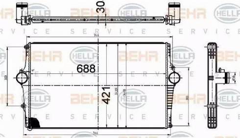 BEHR HELLA Service 8ML 376 988-564 - Starpdzesētājs autodraugiem.lv