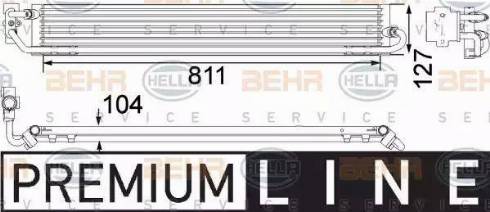 BEHR HELLA Service 8MO 376 756-361 - Eļļas radiators, Automātiskā pārnesumkārba autodraugiem.lv