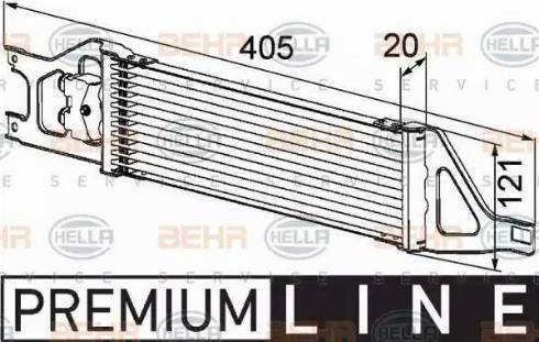 BEHR HELLA Service 8MO 376 726-401 - Eļļas radiators, Automātiskā pārnesumkārba autodraugiem.lv