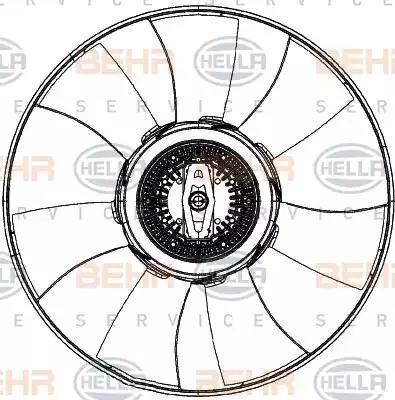 BEHR HELLA Service 8MV 376 906-781 - Ventilators, Motora dzesēšanas sistēma autodraugiem.lv