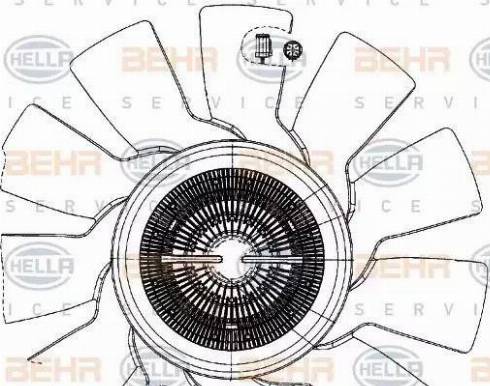 BEHR HELLA Service 8MV 376 907-041 - Ventilators, Motora dzesēšanas sistēma autodraugiem.lv