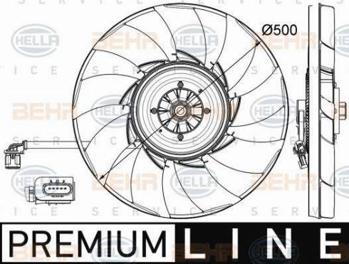 BEHR HELLA Service 8MV 376 758-301 - Ventilators, Motora dzesēšanas sistēma autodraugiem.lv