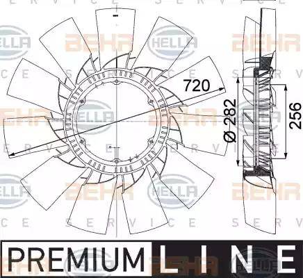 BEHR HELLA Service 8MV 376 757-491 - Ventilatora darba rats, Motora dzesēšanas sistēma autodraugiem.lv