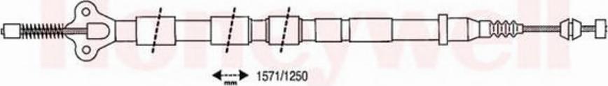 BENDIX 434381B - Trose, Stāvbremžu sistēma autodraugiem.lv