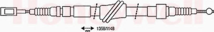 BENDIX 432632B - Trose, Stāvbremžu sistēma autodraugiem.lv