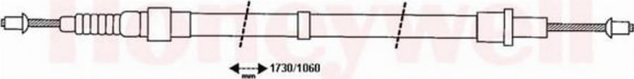 BENDIX 432839 B - Trose, Stāvbremžu sistēma autodraugiem.lv