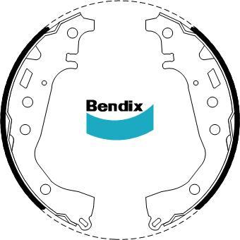 BENDIX BS5004 - Bremžu loku komplekts autodraugiem.lv