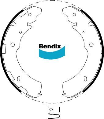 BENDIX BS5018 - Bremžu loku komplekts autodraugiem.lv