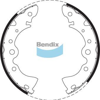 BENDIX BS1598 - Bremžu loku komplekts autodraugiem.lv