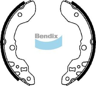 BENDIX BS1691 - Bremžu loku komplekts autodraugiem.lv