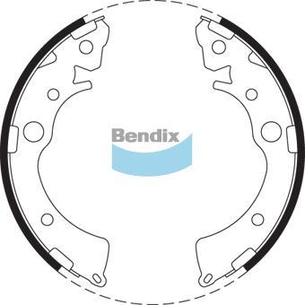 BENDIX BS1692 - Bremžu loku komplekts autodraugiem.lv