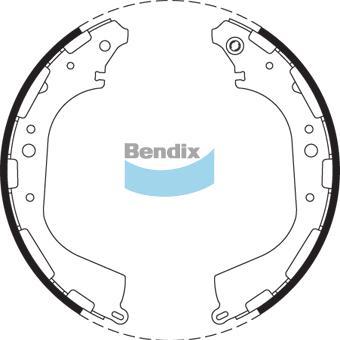 BENDIX BS1726 - Bremžu loku komplekts autodraugiem.lv