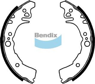 BENDIX BS1772 - Bremžu loku komplekts autodraugiem.lv