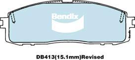 BENDIX DB413 GCT - Bremžu uzliku kompl., Disku bremzes autodraugiem.lv