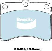 BENDIX DB435 GCT - Bremžu uzliku kompl., Disku bremzes autodraugiem.lv