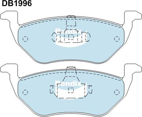 BENDIX DB1996 4WD - Bremžu uzliku kompl., Disku bremzes autodraugiem.lv