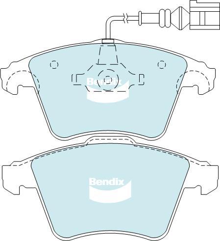 BENDIX DB1947 GCT - Bremžu uzliku kompl., Disku bremzes autodraugiem.lv