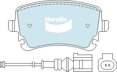 BENDIX DB1956 MKT - Bremžu uzliku kompl., Disku bremzes autodraugiem.lv