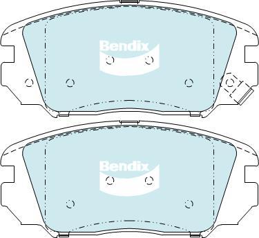 BENDIX DB1924 GCT - Bremžu uzliku kompl., Disku bremzes autodraugiem.lv