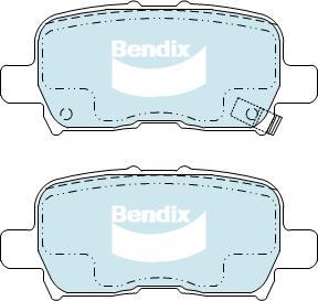 BENDIX DB1440 GCT - Bremžu uzliku kompl., Disku bremzes autodraugiem.lv